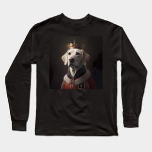 Dog King of England Style Monarchy Long Sleeve T-Shirt